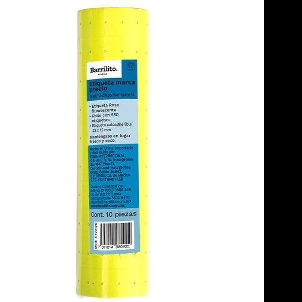 ETIQUETA MARCAPRECIO AMA. 22X12MM. KW PAQUETE C10R.C100